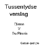 Tussentydse verslag - Clinton V. du Plessis